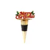 New Christmas wine stopper zinc alloy bottle stopper silicone fresh-keeping bottle stopper