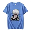 T-shirts pour hommes anime satoru gojo jujutsu kaisen t-shirt été décontracté shirt à manches courtes surdimensionnées