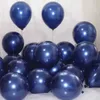 Decoração 5/10/polegadas balões azuis teal dupla camada globals casamento aniversário decorações de natal oceano azul balão suprimentos