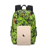 Canvas Shoulder Bag Outdoor Computer Bag Printed Skull Pattern Shoulder Bag 0816