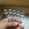 30PCS Pyrex Glass Oil Burner Pipe Clear Color quality pipes transparent Great Tube tubes Nail tips