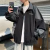 Erkek Ceketler Kore Varsity Ceket Erkekler Yüksek Sokak Patchwork Mektubu Baskı Windbreaker Coats Kadın İlkbahar Yaz İnce Moda Koleji 230810