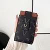 Colortives de carte de crédit de mode en gros designeurs de luxe pour hommes Mini portefeuille de haute qualité en cuir authentique en cuir pur porte-carte portefeuille avec boîte