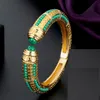 Bangle Zlxgirl African Beads Gold angle jewelry Fashion Women's anniversary jewellery Green Blue Orange Color Bracelet Cuff Bangle 230810