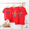 Passende Familien-Outfits, modisches Cartoon-T-Shirt, Mama, Papa und ich, Familienlook, passende Outfits, Vater-Tochter-Sohn-Kleidung, Kinderkleidung, Vater-Baby-Outfits