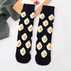 Women Socks Colorful Ladies Cotton Boat Funny French Fries Banana Avocado Fruit Pattern Creative Novelty Cartoon Gift