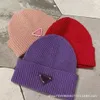 Ball Caps Top Designer Luxury Hat Korean Fashion Inverted Triangle Knitted Hat Casual Versatile Woolen Men's Cold Va5t