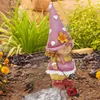 Decorative Objects Figurines Garden Friend Gnome Outdoor Garden Gnome Friend Funny Resin Garden Statue Cute Craft Garden Decoration Birthday Gift 230810