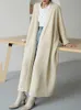 Maglioni femminili primaverili cavi out di cardigan a metà lunghezza donne casual maglione sciolte giacche da maglione corean gilet streetwear malhas cappotto 230811