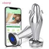 Anal Toys Bluetooth App Plug Vibrator Wireless Remote Control Butt Prostate Massager Trainer Sex For Women Men Adult 230811