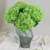 Dekorativa blommor faux hortensia bred applicering silke vibrant färg konstgjorda blommor bröllop centerpieces