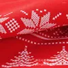 Table Cloth Christmas Snowflake Pine Print Embroidery Waterproof Decorative Party Dinner Year