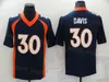 Mens Football 2 Pat Surtain II Jersey 3 Russell Wilson 30 Terrell Davis 7 John Elway Army Green Salute To Service Navy Blue White Orange Grey Turn Back The Clock Sewing