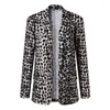 Women's Suits Snake Print Buttonless Blazers Women Sexy Leopard Long Sleeve 2023 Spring Autumn Chic Elegant Office Work Blazer Slim