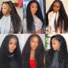 Synthetische S HD Water Wave 250 Dichtheid diep 30 40 inch 13x4 Lace Front Human Hair Braziliaanse transparante frontale gluesseless Curly 230811