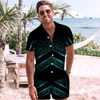 Parcours masculin Summer Men Setwear Streetwear Léopard Ampel Tablers à manches courtes Shorts de plage Hawaiian costumes 2 pièces Incerun 3X