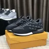 2023 Wysokiej jakości męskie buty Fastlane Casual Sneakers Sport Outdoor Luksusowe projektanci mężczyźni Running Black Black Blue Run Away Wzór trenera miękki dzianin A6DV#