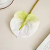 Dekorativa blommor hem restaurang brud elegant diy falska anthurium silke växter konstgjorda calla liljor