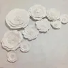 Dekoratif Çiçekler 10 adet vitrin için dev kağıt set Düğün arka planları sahne flores flores aricificiais para dekora o mix 20cm-50cm