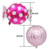 Dekoration 1/5/10st Candy Foil Balloons Round Windmill Lollipops Globos Baby Shower Birthday Wedding Supplies Kids Kids Toy