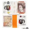 Other Festive Party Supplies Prop Money Toys Uk Pounds Gbp British 10 20 50 Commemorative Fake Notes Toy For Kids Christmas Gifts Drop Dhfr3