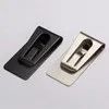 wholesale Ultrathin Stainless Steel Metal Money Clip Business Card Files Portable Gold Silver ID Card Credit Holder Multifunction MenGift LL