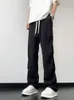 Mens Pants Streetwear Baggy Parachute Designer Casual Wide Leg FullLength Sapled Trousers Man Fashion Ice Silk 230810