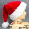 Berets Festival Party Plush Red Velvet Trim Trim Comfort Рождественский костюм Santa Kids Holiday Gift Cap