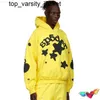 Nya 23SS -mäns hoodies Sweatshirts Yellow Young Thug sp5der Fashion Märke Men Women Star Spider 555555 World Wide Pullovers Hoodie Star