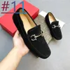 26 Model echter Lederschlupf auf atmungsaktives lässige weiße Männer Slebende Sommer Solid Black Lofer Shoes Man Moccasins Fahrmarke Desginer Größe 6.5-12