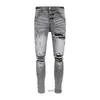 Biker moto en détresse pour hommes Jean Rock Skinny Slim Ripped Hole de qualité supérieure Brand Hip Hop Denim PantrandomText