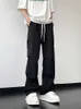 Mens Pants Streetwear Baggy Parachute Designer Casual Wide Leg FullLength Sapled Trousers Man Fashion Ice Silk 230810