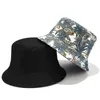 Chapeaux à bord large chapeau seau de seau de pêcheur de pêcheur chapeaux de seau arbre banane réversible pour femmes hommes Hip Hop Hop Bucket Cap