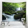 Audio muro sospeso Boho Tapestry Mandala Wall Artist Decor Home Takerstry Bella Natura Waterfall Landscape Tapestry R230811