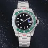 Relógio submarino masculino para homens automático Hinery 8215 movimento safira de aço inoxidável relógios de pulso à prova d'água Montre com caixa moldura verde mostrador preto