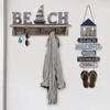 Decorative Objects Figurines Large Nautical Wooden Wall Hanging Signs Farmhouse Beach Plaque Ornaments for Home Bathroom Decor 230810
