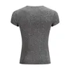 Męskie koszule męskie v szyja koszulka z krótkim rękawem fitness Slim Fit Sport T-shirt Solidne paski TEE TEES Summer Knittel Gym Odzież