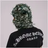 Cycling Caps Masks Clava Died Knitted Fl Face Ski Mask Shiesty Camouflage Knit Fuzzy Drop Delivery Fashion Accessories Hats Scarves Gl Otnat