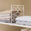 Klädförvaringsskåpshylla Divider Garderob Partition Brädet Multifunktion Wire Hyllning Separator för sovrumskökkontor