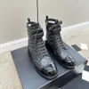 Boots de combat Femme Femme Boots Boots Boots Boots Botker Plate-plate