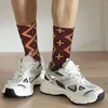 Skarpetki męskie szczęśliwe starożytne wzorzec Poncho Cross Retro Crucifixion Street Style Crazy Crew Sock Sock Prezent