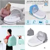 Baby Cribs 2023 Slee Bed Nyfödda bo resesängar fällbara babynest mygg netto bassinet spädbarn korg för 0-24 månader droppleverans k dhrul