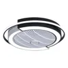 Ceiling Lights Round Light With Fan And Remote Slient Modern LED Black Dimmable Lamp For Dining Room Bedroom Living