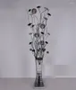 フロアランプ美しい花瓶ランプブリーフファッションハウス照明手作りアルミニウムワイヤーライトレッドゴールドパープルシルバーブラックLED