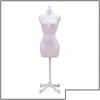 Hangères Racks Corps mannequin femelle avec stand Decor Robe Form Fl Affichage Modèle Modèle Bijoux Drop Livraison Brhome Otqvk Home Gard Dhnpg