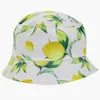 Brede rand hoeden emmer hoeden 2022 zomer dubbelzijdige groente fruit print emmer hoed mode hiphop zon cap mannen vrouwen bob hoeden outdoor panama gorros hkd230810