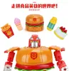Transformation toys Robots 1 PC Action Figure Hamburger Transformation Robot Toys Deformation Plastic Food Play Collection Kids Gift Education Toy 230811