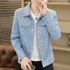 Men's Jackets 2023 Brand Sequin Jacket For Men Korean Fashion Casual Slim Fit Business Outwear Male Street Wear Windbreaker Coat