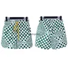 O2B2 Herren- und Frauen High Street Shorts Modemarke Rhude 2023 Frühling/Sommer Neue American Trendy Plaid Personalisierten Druck losen entspannten Sportarten