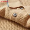 Men's Polos Sweater For Man 2023 Spring And Autumn Goat Cashmere T-shirt Knitted Short-Sleeved Fashion POLO Neck Pullover Boutique Top